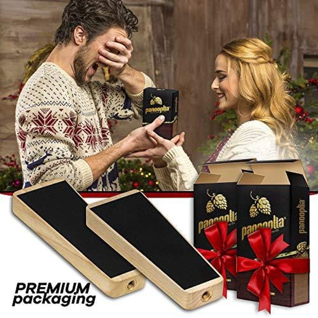 Beer Tap Handle and Two Liquid Chalk Markers Set - Wooden Keg Tap Handle for Standard Faucets and Kegerators with Reusable Chalkboard - Suitable for Home Brew, Bars, Kegs and Draft Beer