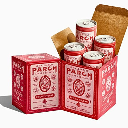 PARCH Prickly Paloma, Ready to Drink Non Alcoholic Agave Cocktail Infused with Desert Botanicals & Adaptogens, Plant Based, Gluten Free & Vegan, Inspired by the Sonoran Desert (8.4 oz x 8 pack)