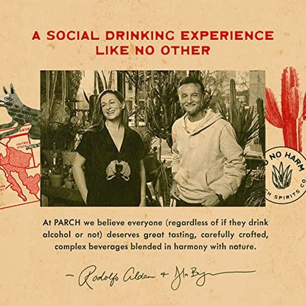PARCH Prickly Paloma, Ready to Drink Non Alcoholic Agave Cocktail Infused with Desert Botanicals & Adaptogens, Plant Based, Gluten Free & Vegan, Inspired by the Sonoran Desert (8.4 oz x 8 pack)