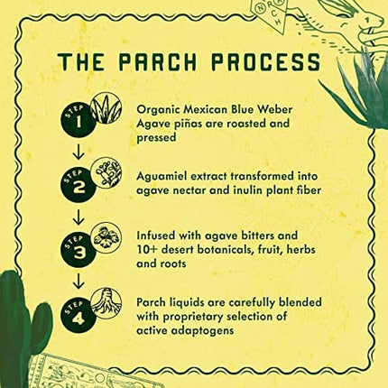 PARCH Spiced Pinarita + Prickly Paloma Variety Pack, Ready to Drink Non Alcoholic Agave Cocktail Infused with Desert Botanicals & Adaptogens, Plant Based, Gluten Free & Vegan (8.4 oz x 8 pack)