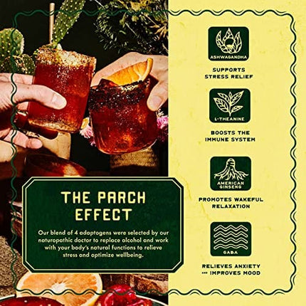 PARCH Spiced Pinarita + Prickly Paloma Variety Pack, Ready to Drink Non Alcoholic Agave Cocktail Infused with Desert Botanicals & Adaptogens, Plant Based, Gluten Free & Vegan (8.4 oz x 8 pack)