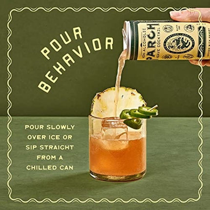 PARCH Spiced Piñarita Ready to Drink Non Alcoholic Agave Cocktail Infused with Desert Botanicals & Adaptogens, Plant Based, Gluten Free & Vegan, Inspired by the Sonoran Desert (8.4 oz x 8 Pack)