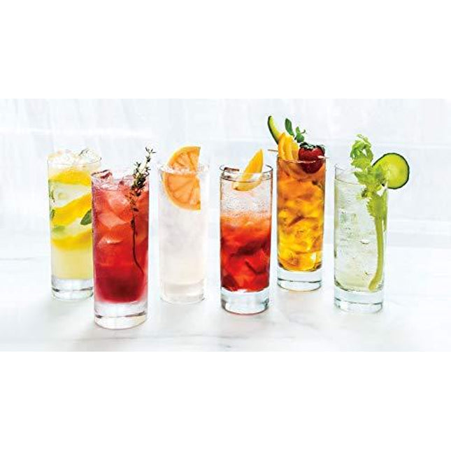 Set of 8 Highball Glasses, Cocktail Highball Glasses, Tall Drinking Glasses for Water, Juice, Cocktails, Beer and More, Elegant Bar Glasses, Italian Highball Glasses, 10 oz Highball Glasses