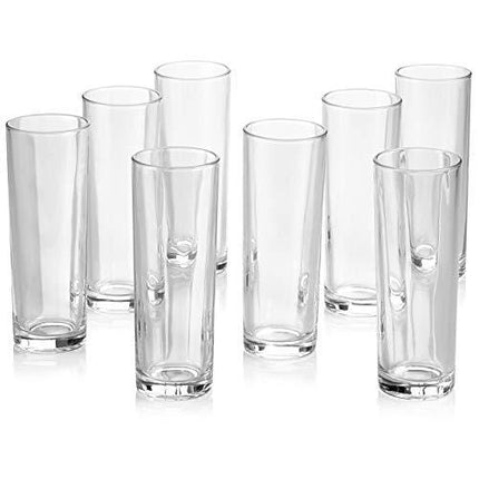 Set of 8 Highball Glasses, Cocktail Highball Glasses, Tall Drinking Glasses for Water, Juice, Cocktails, Beer and More, Elegant Bar Glasses, Italian Highball Glasses, 10 oz Highball Glasses
