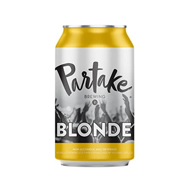 Partake Brewing Non Alcoholic Craft Brew, Blonde, 24 Pack - 12 Ounce Cans, Low Calorie, All Natural Ingredients