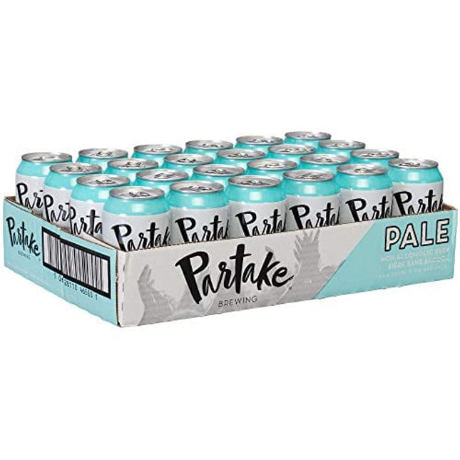 Partake Brewing Non Alcoholic Craft Brew, Pale Ale, 24 Pack - 12 Ounce Cans, Low Calorie, All Natural Ingredients