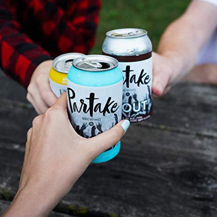 Partake Brewing Non Alcoholic Craft Brew, Pale Ale, 24 Pack - 12 Ounce Cans, Low Calorie, All Natural Ingredients