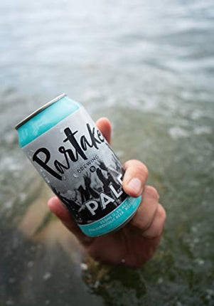 Partake Brewing Non Alcoholic Craft Brew, Pale Ale, 24 Pack - 12 Ounce Cans, Low Calorie, All Natural Ingredients