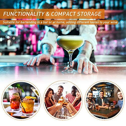 2 Pieces 3-Tier Bar Glass Rimmers Sugar Salt Rimmer Glass Bartender Tools for Bar Party