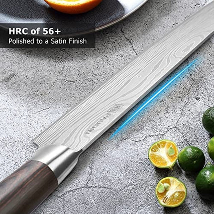 PAUDIN Chef Knife, 8 Inch High Carbon Stainless Steel Sharp Kitchen Knife with Ergonomic Handle, Gift Box for Family & Restaurant