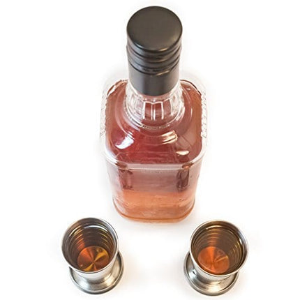 Perfect Pregame Collapsible Shot Glass Set - 4 Pack Stainless Steel Shot Glasses - Expandable Shot Glass Set, Cool Drinking Accessories - 2.5 Fluid Oz Each - NO LIDS