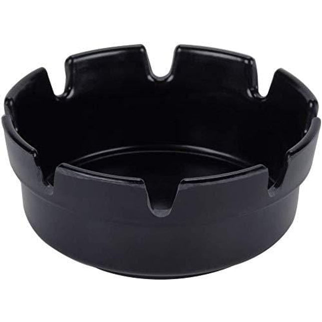 4" Black Ashtrays- Pack of 2ct