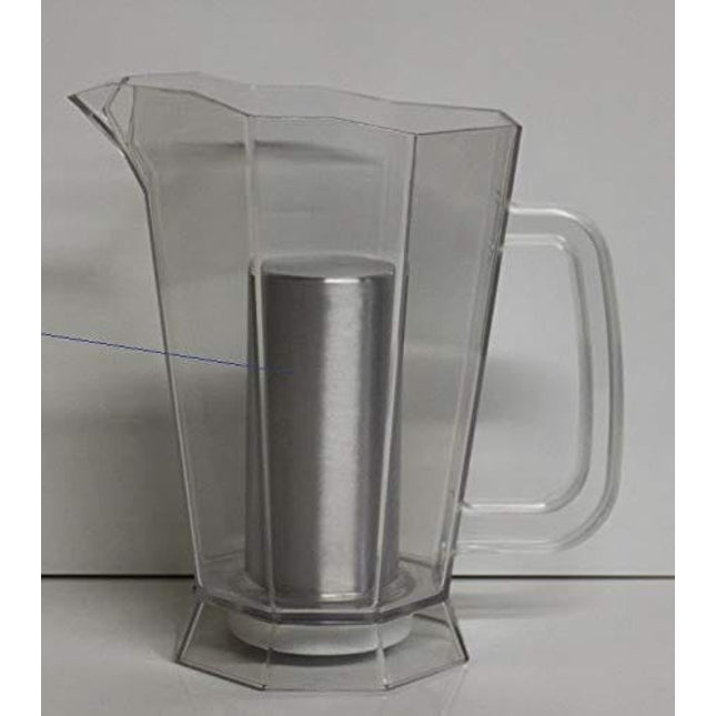 Polar ICE Pitcher with Aluminum Polar ICE Chamber (Crystal Clear/Brushed Aluminum Ice Chamber)