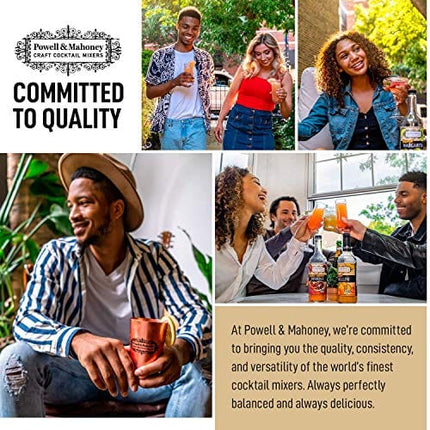 Powell & Mahoney Craft Cocktail Mixers - Classic Bloody Mary - NA Cocktail Mix - Free from Artificial Sweeteners and Flavors - 25.36 oz - Non-GMO