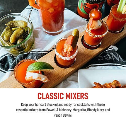 Powell & Mahoney Craft Cocktail Mixers - Classic Bloody Mary - NA Cocktail Mix - Free from Artificial Sweeteners and Flavors - 25.36 oz - Non-GMO