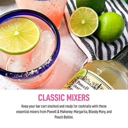 Powell & Mahoney Craft Cocktail Mixers - Skinny Margarita 50 Calories - NA Cocktail Mix - Free from Artificial Sweeteners and Flavors - 25.36 oz - Non-GMO