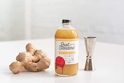Pratt Standard Cocktail Company, Authentic Ginger Syrup for Cocktails, Non-Alcoholic Mixer , 16 Fl Oz , Pack of 1.