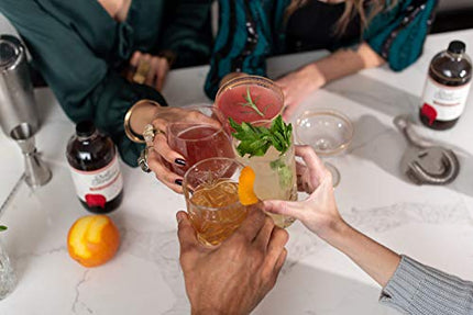 Pratt Standard Cocktail Company, Authentic Rich Simple Syrup for Cocktails, with fair-trade Demerara Sugar, Non- Alcoholic Mixer, 16 Fl Oz, Pack of 1.