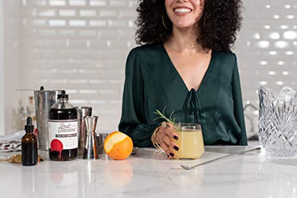 Pratt Standard Cocktail Company, Authentic Rich Simple Syrup for Cocktails, with fair-trade Demerara Sugar, Non- Alcoholic Mixer, 16 Fl Oz, Pack of 1.