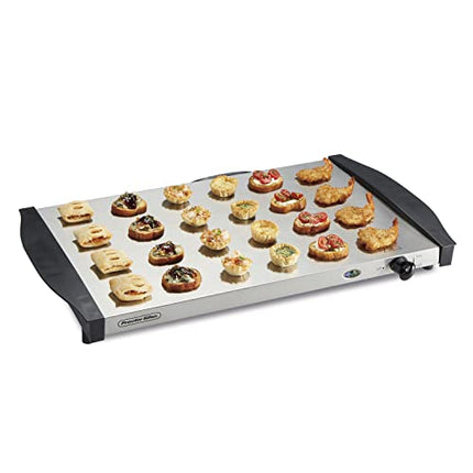 Proctor Silex Server & Food Buffets Food Warmer for Parties, Three 2.2 Quart Stainless Steel Chafing Dishes, Adjustable Heat