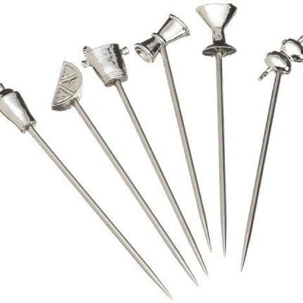 Prodyne Stainless Steel & Pewter Martini Picks (Set Of 6)