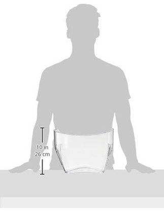 Prodyne On Ice Beverage Tub, 12.5" x 8.5" x 9.75", Clear