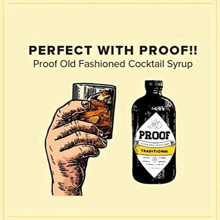 Proof Syrup Pecan Old Fashioned Cocktail Mixer (16 Ounces) | Makes 32 Cocktails | w/Real Bitters & Organic Sugar