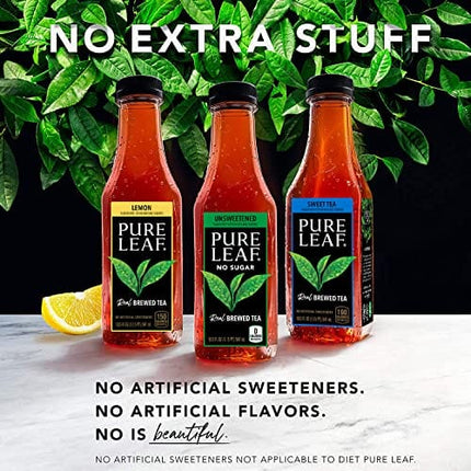 Pure Leaf Iced Tea, Unsweetened Black Tea, 18.5 Oz Bottles (12 Pack)