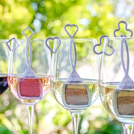 PureWine Wand Technology Histamine and Sulfite Filter, Purifier Alleviates Wine Allergies & Headaches, Stir Stick Aerates Wine - Pack of 8