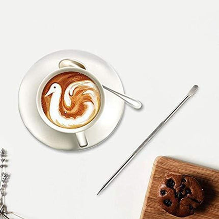 PZRT 304 Stainless Steel Coffee Art Pen Barista Cappuccino Espresso Coffee Decorating Latte Art Pen Fancy Cafe Tool