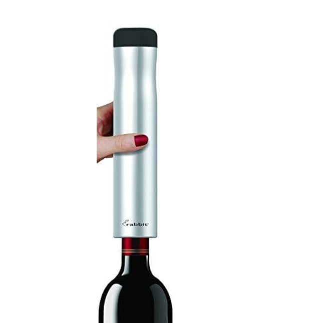 Rabbit Automatic Electric Corkscrew Wine Bottle Opener, One Size, Silver