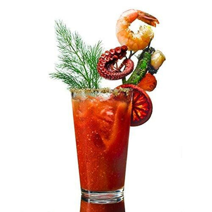 Raw Rutes - Tree Brunch Gourmet Cocktail Pick - For Epic Bloody Mary and Cocktail Garnishes - MADE IN USA - Stainless Steel Construction - Over Eight Inches Tall!