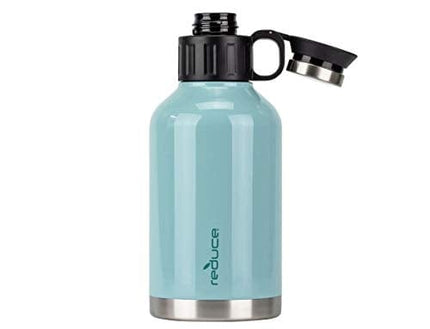 Advanced Mixology Insulated Growler, 64 oz – Up to 60 Hours Cold – Vacuum Insulated, Large Capacity for Any Adventure – Dual Opening Leak-Proof Lid, Doubles as a Cup – Eucalyptus, Opaque Gloss