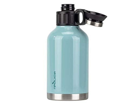Advanced Mixology Insulated Growler, 64 oz – Up to 60 Hours Cold – Vacuum Insulated, Large Capacity for Any Adventure – Dual Opening Leak-Proof Lid, Doubles as a Cup – Eucalyptus, Opaque Gloss