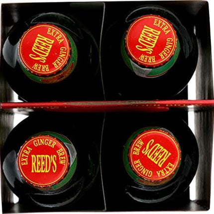 Reeds Ginger Brew, Ginger Brew Original Extra Bottle, 12 Fl Oz, 4 Pack