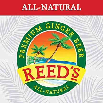 Reed's, Zero Sugar Extra Ginger Beer, Great Tasting All Natural Certified Ketogenic Soda Drink (12OZ Bottle)