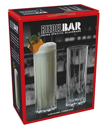 Riedel Drink Specific Glassware Fizz Cocktail Glass, 2 Count (Pack of 1), Clear
