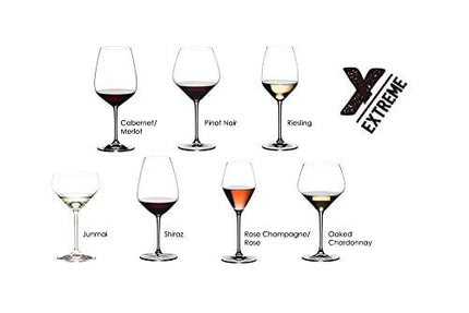 Riedel Extreme Shiraz Glass, Set of 2, Clear