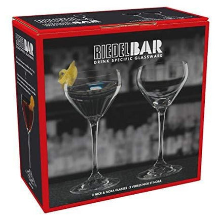 Riedel Drink Specific Glassware Nick & Nora Cocktail Glass, 2 Pieces, 4 oz, Clear
