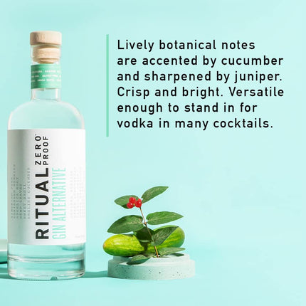 RITUAL ZERO PROOF Gin & Rum Alternatives | Award-Winning Non-Alcoholic Spirits | 25.4 Fl Oz (750ml) Each | Low & No Calories | Keto, Paleo & Low Carb Diet Friendly | Alcohol Free Cocktails