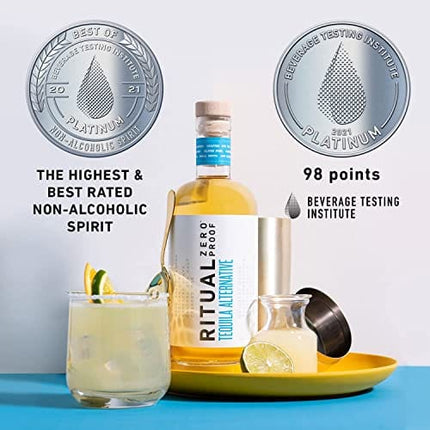 RITUAL ZERO PROOF Gin & Tequila Alternatives | Award-Winning Non-Alcoholic Spirits | 25.4 Fl Oz (750ml) Each | Zero Calories | Keto, Paleo & Low Carb Diet Friendly | Alcohol Free Cocktails
