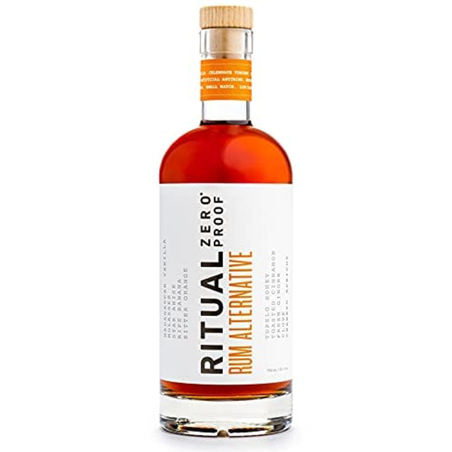 RITUAL ZERO PROOF Rum Alternative | Award-Winning Non-Alcoholic Spirit | 25.4 Fl Oz (750ml) | Only 5 Calories | Sustainably Made in USA | Make Alcohol Free Cocktails