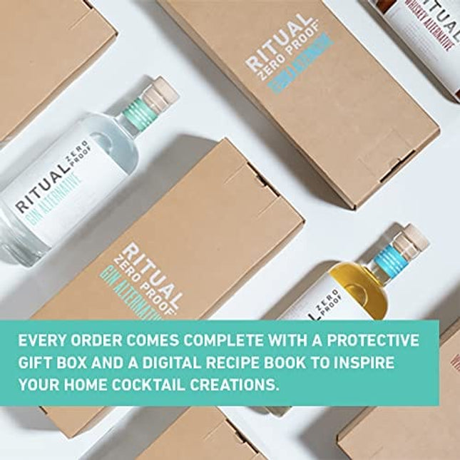 RITUAL ZERO PROOF Tequila, Whiskey & Rum Alternatives | Award-Winning Non-Alcoholic Spirits | 25.4 Fl Oz (750ml) Each | Low & No Calorie | Keto, Paleo & Low Carb Diet Friendly | Alcohol Free Cocktails