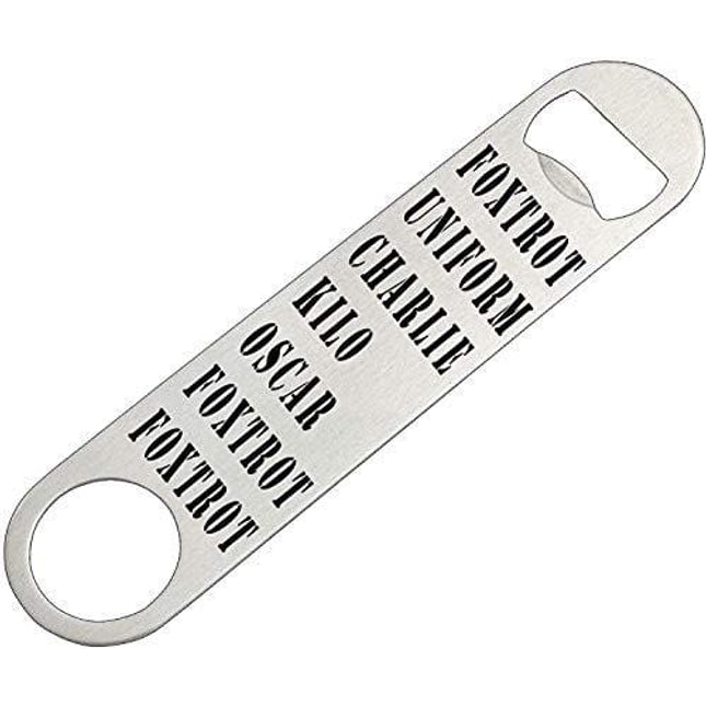 Funny Military Alphabet Speed Bottle Opener Heavy Duty Gift For Veteran