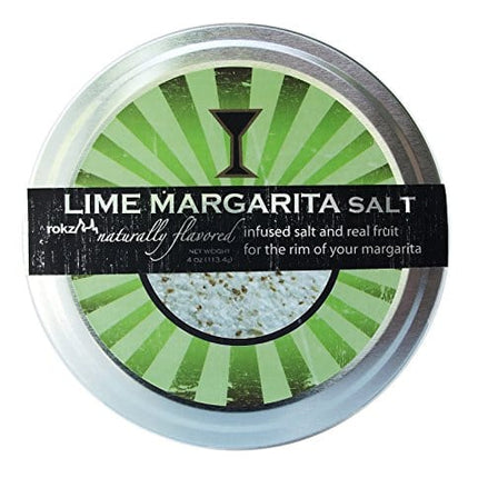 Rokz Lime Margarita Salt Rimmerz, 4oz (Pack of 1)
