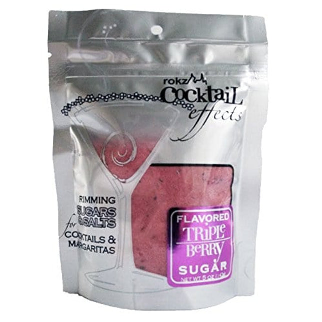 rokz Triple Berry Cocktail Sugar, drink rimmer (3 pack)