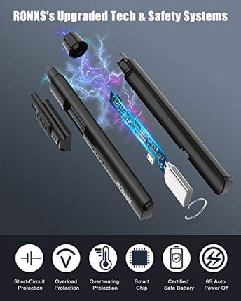 RONXS Candle Lighter - Electric Lighter USB Rechargeable with Battery Indicator, Long Flexible Neck and Hanging Hook Plasma Arc Lighter for Grill BBQ Home Outdoor(Multi-Protect Safety System)
