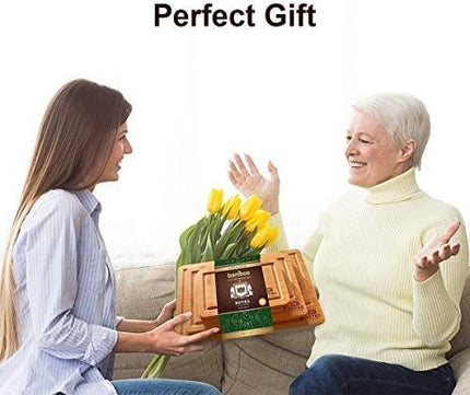 Organic Bamboo Cutting Board with Juice Groove (3-Piece Set)