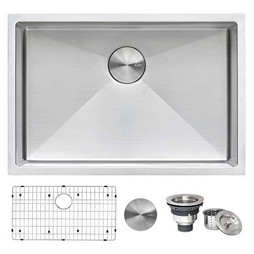 Ruvati 28-inch Undermount 16 Gauge Tight Radius Stainless Steel Kitchen Sink Single Bowl - RVH7250