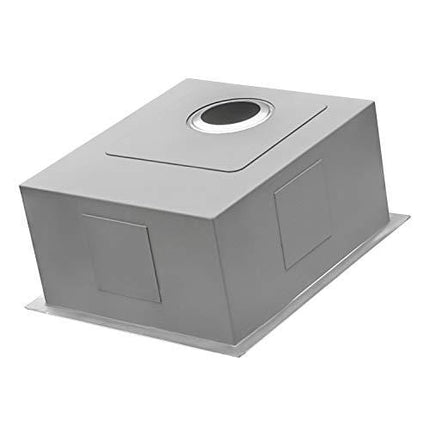 Ruvati 10-inch Undermount Wet Bar Prep Sink Tight Radius 16 Gauge Stainless Steel Single Bowl - RVH7010